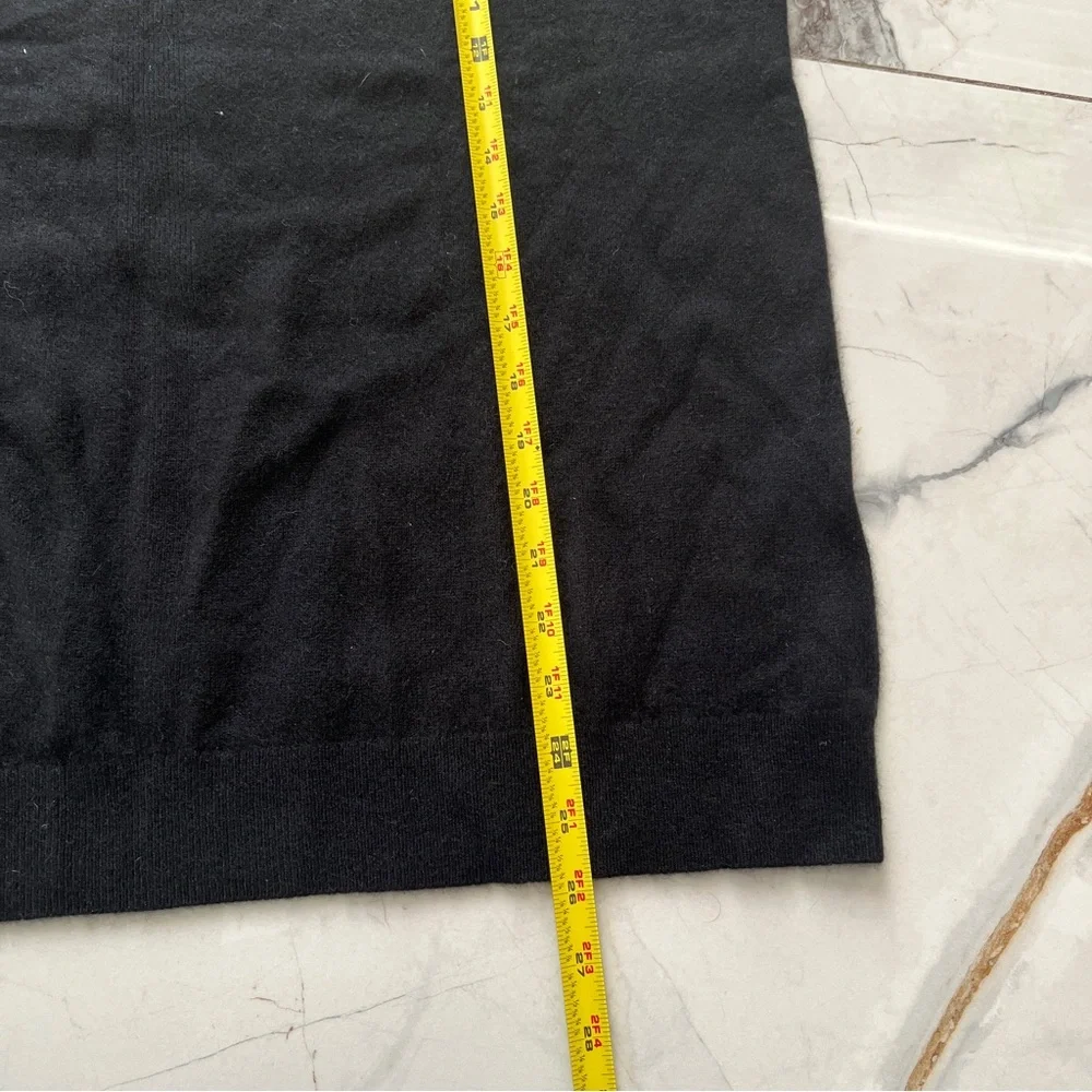 NWT Chico's Elegant Relaxed Black V-Neck 100% Cashmere Sweater Women’s XL - Picture 8 of 9